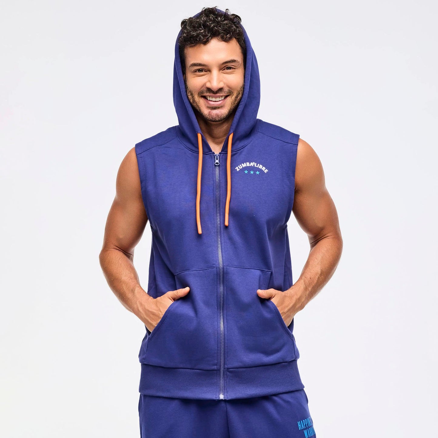 Zumba Libre Men's Sleeveless Zip-Up Hoodie