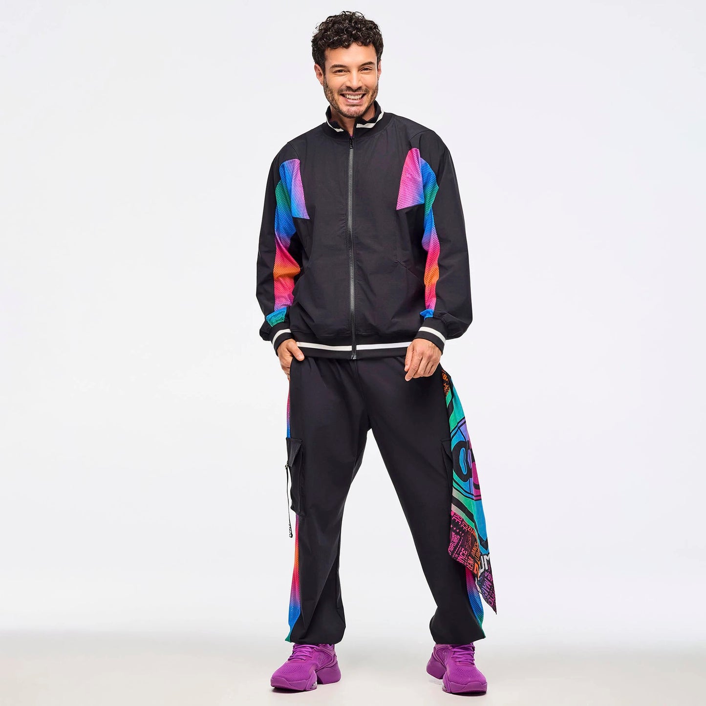 Zumba Libre Men's Oversized Dolman Track Jacket