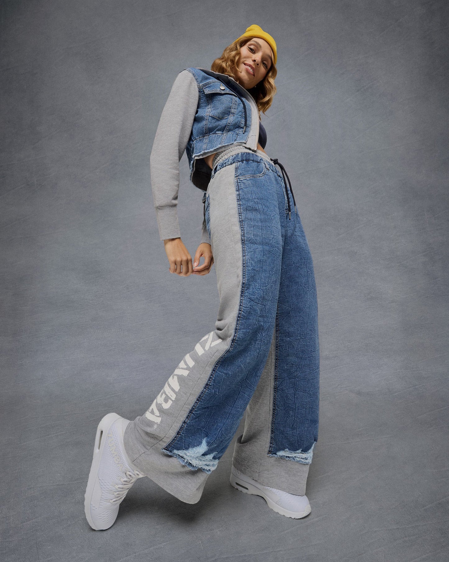 Blue Jean Denim Sweatpants