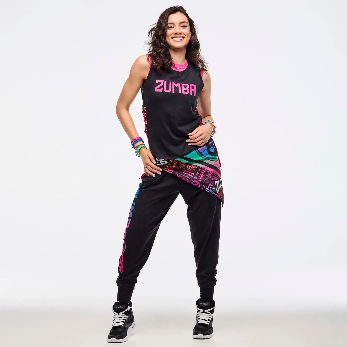 Zumba Libre Tank With Lace Up Detail