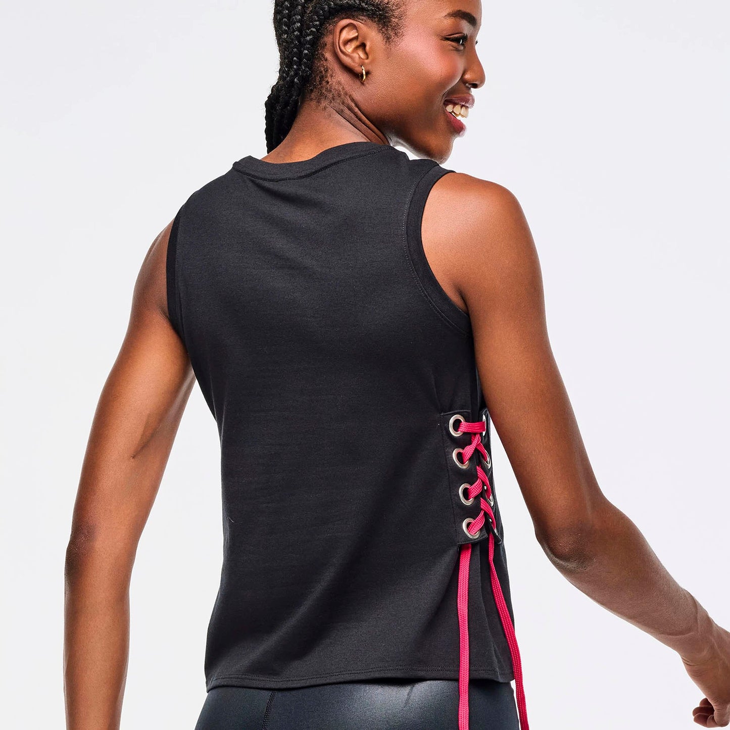 Zumba Libre Tank With Lace Up Detail