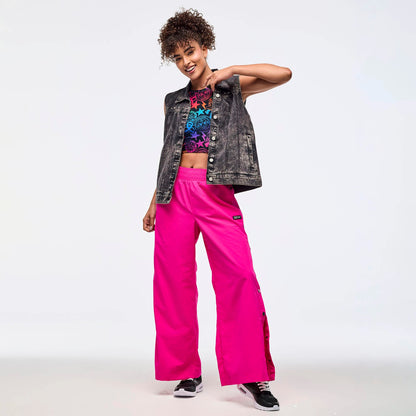 Zumba Libre Wide Leg Pants Side Snaps