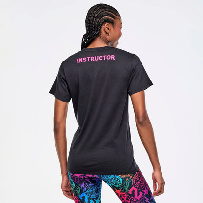 Zumba Libre Crew Neck Instructor Tee - Bold Black