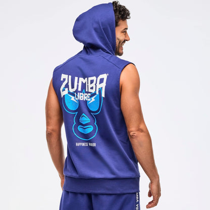 Zumba Libre Men's Sleeveless Zip-Up Hoodie