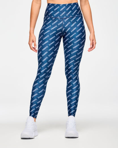 Blue Jean High Waisted Ankle Leggings