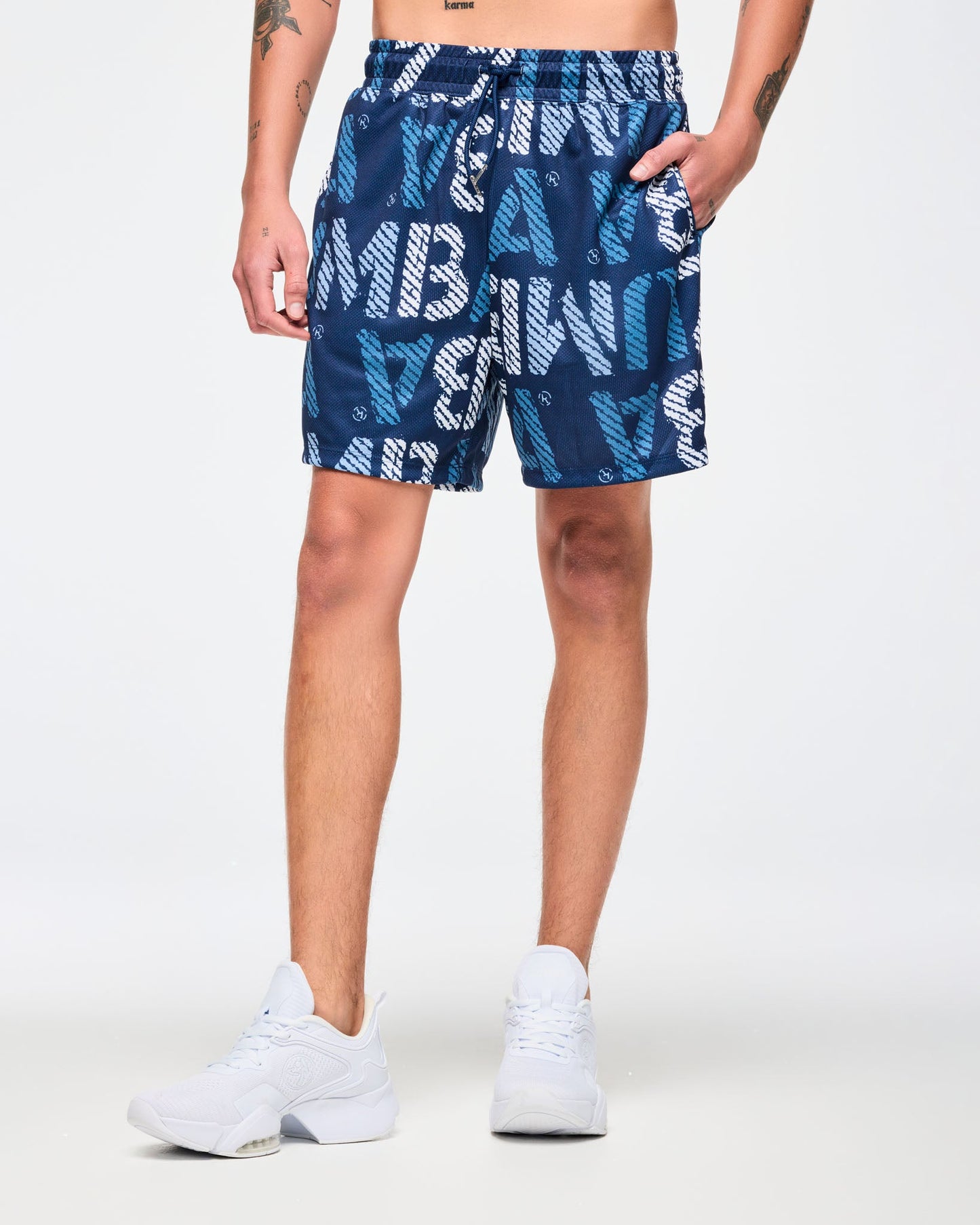 Celana Pendek Jeans Biru Jala