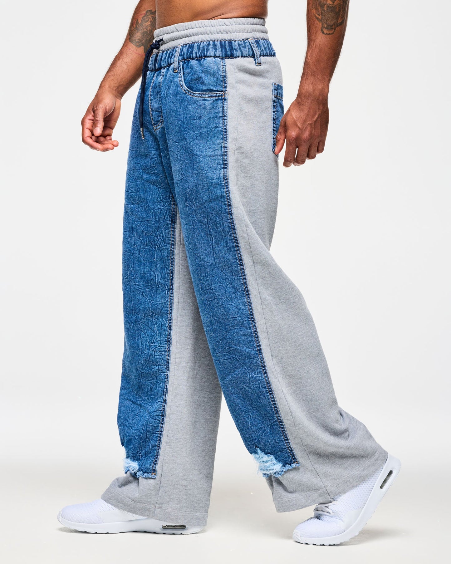 Blue Jean Denim Sweatpants