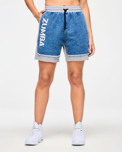 Blue Jean Zumba Denim Shorts