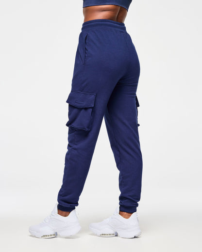 Blue Jean Men's Knit Denim Cargo Pants