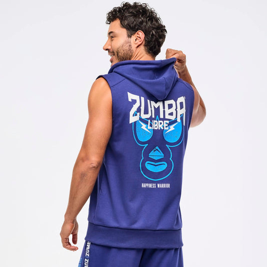 Zumba Libre Men's Sleeveless Zip-Up Hoodie