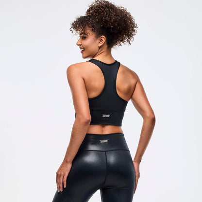 Zumba Libre Shiny Longline Ruched Bra